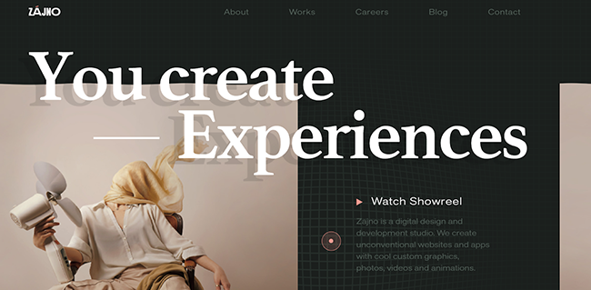 Zajno创意设计机构网站